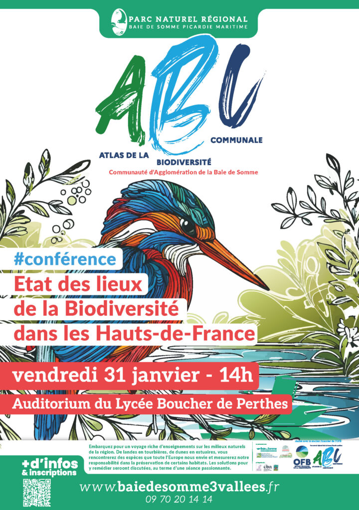 Conférence : "État des lieux de la Biodiversité dans les Hauts-de-France" à Abbeville (Somme)