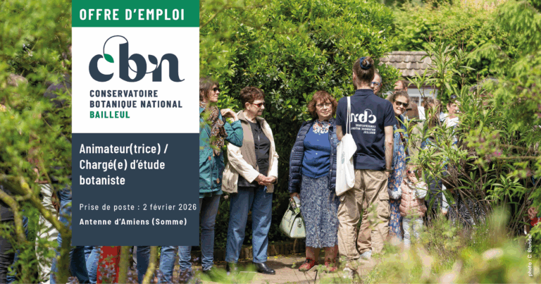 visuel offre emploi animateur charge etude botaniste